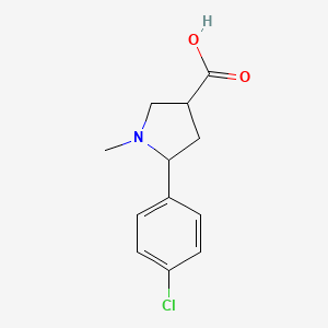 5-(4-Chlorophenyl)-1-methylpyrrolidine-3-carboxylic acid