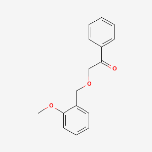 molecular formula C16H16O3 B14881460 2-((2-Methoxybenzyl)oxy)-1-phenylethanone 