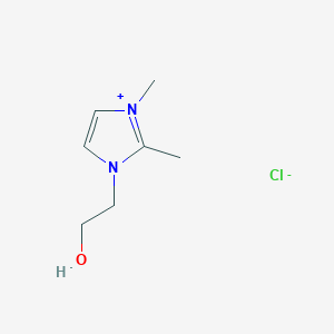 molecular formula C7H13ClN2O B14881461 1-Hydroxyethyl-2,3-dimethylimidazolium chloride 