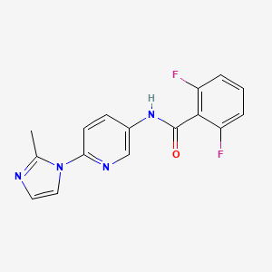 2,6-difluoro-N-(6-(2-methyl-1H-imidazol-1-yl)pyridin-3-yl)benzamide