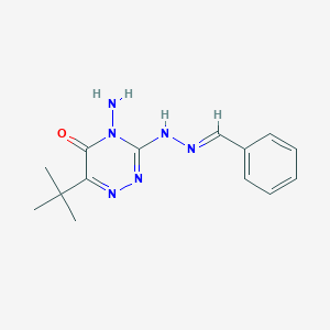 (E)-4-amino-3-(2-benzylidenehydrazinyl)-6-(tert-butyl)-1,2,4-triazin-5(4H)-one