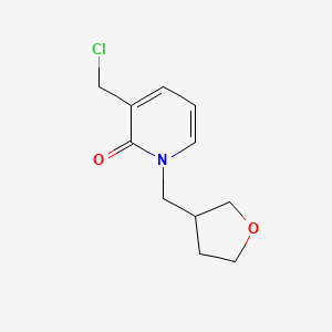 3-(chloromethyl)-1-((tetrahydrofuran-3-yl)methyl)pyridin-2(1H)-one