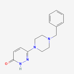 molecular formula C15H18N4O B14881545 6-(4-Benzylpiperazin-1-yl)pyridazin-3-ol 