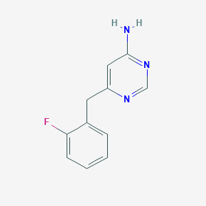 6-[(2-Fluorophenyl)methyl]pyrimidin-4-amine