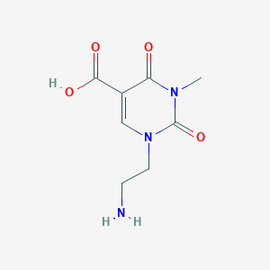 molecular formula C8H11N3O4 B14881571 1-(2-Aminoethyl)-3-methyl-2,4-dioxo-1,2,3,4-tetrahydropyrimidine-5-carboxylic acid 