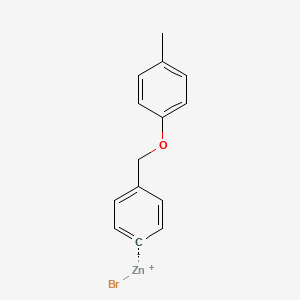 molecular formula C14H13BrOZn B14881590 4-[(4'-Methylphenoxy)methyl]phenylZinc bromide 