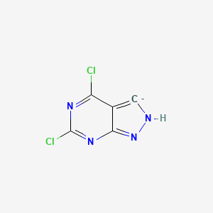 molecular formula C5HCl2N4- B14881616 4,6-dichloro-2,3-dihydropyrazolo[3,4-d]pyrimidin-3-ide 