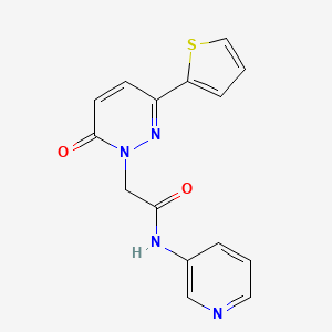 2-[6-oxo-3-(thiophen-2-yl)pyridazin-1(6H)-yl]-N-(pyridin-3-yl)acetamide