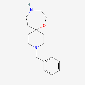 molecular formula C16H24N2O B14881634 3-Benzyl-7-oxa-3,10-diazaspiro[5.6]dodecane 