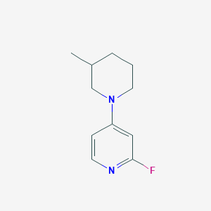 2-Fluoro-4-(3-methylpiperidin-1-yl)pyridine