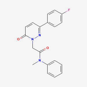 molecular formula C19H16FN3O2 B14881684 2-(3-(4-fluorophenyl)-6-oxopyridazin-1(6H)-yl)-N-methyl-N-phenylacetamide 