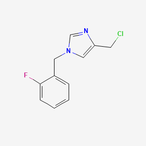 4-(chloromethyl)-1-(2-fluorobenzyl)-1H-imidazole