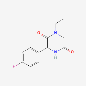 1-Ethyl-3-(4-fluorophenyl)piperazine-2,5-dione