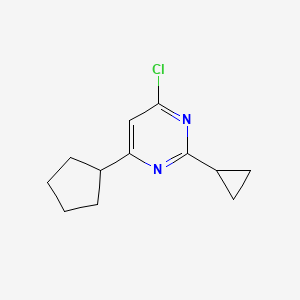 4-Chloro-6-cyclopentyl-2-cyclopropylpyrimidine