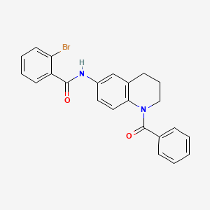 N-(1-benzoyl-1,2,3,4-tetrahydroquinolin-6-yl)-2-bromobenzamide