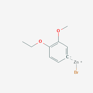 molecular formula C9H11BrO2Zn B14881754 (4-Ethoxy-3-methoxyphenyl)Zinc bromide 