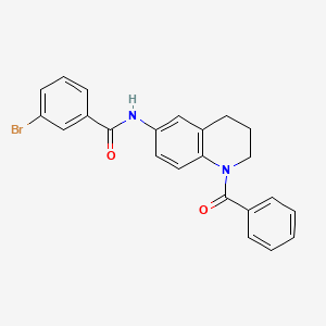 N-(1-benzoyl-1,2,3,4-tetrahydroquinolin-6-yl)-3-bromobenzamide