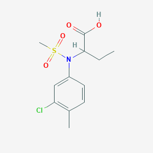 2-[(3-Chloro-4-methylphenyl)(methylsulfonyl)amino]butanoic acid