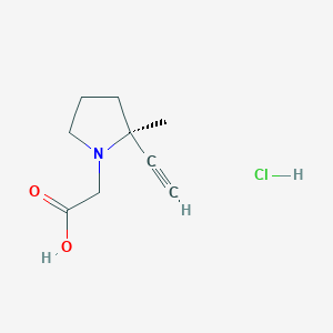 (S)-2-Ethynyl-2-methylpyrrolidine-1-acetic Acid Hydrochloride