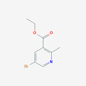 molecular formula C9H10BrNO2 B148818 Ethyl 5-bromo-2-methylnicotinate CAS No. 129477-21-0