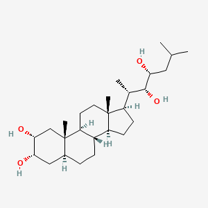 molecular formula C27H48O4 B1488181 6-Deoxo-28-norcastasterone CAS No. 169624-26-4