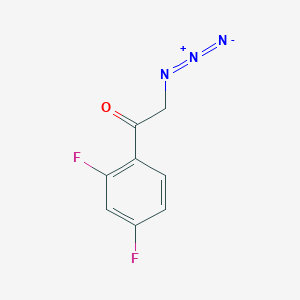 molecular formula C8H5F2N3O B1488182 1-(2,4-Difluorophenyl)-2-azidoethanone CAS No. 1041193-41-2