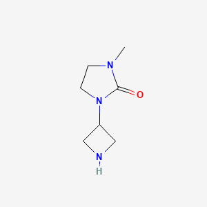 molecular formula C7H13N3O B14881825 1-(Azetidin-3-yl)-3-methylimidazolidin-2-one 