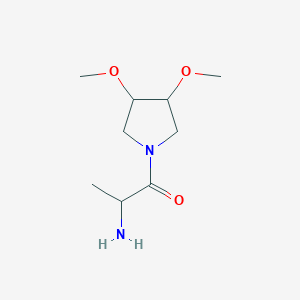 molecular formula C9H18N2O3 B1488183 2-Amino-1-(3,4-dimethoxypyrrolidin-1-yl)propan-1-one CAS No. 1690833-33-0