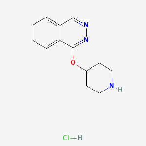 molecular formula C13H16ClN3O B14881832 1-(Piperidin-4-yloxy)phthalazine hydrochloride 