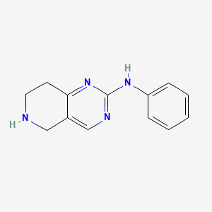 molecular formula C13H14N4 B1488184 N-phenyl-5,6,7,8-tetrahydropyrido[4,3-d]pyrimidin-2-amine CAS No. 1215898-82-0