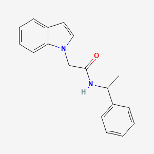 molecular formula C18H18N2O B14881850 2-(1H-indol-1-yl)-N-(1-phenylethyl)acetamide 