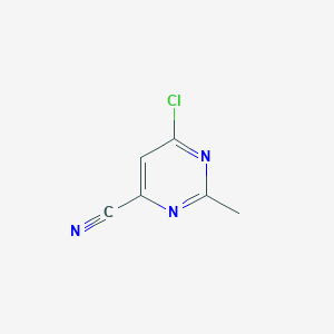molecular formula C6H4ClN3 B1488186 6-Chloro-2-methylpyrimidine-4-carbonitrile CAS No. 1192064-60-0