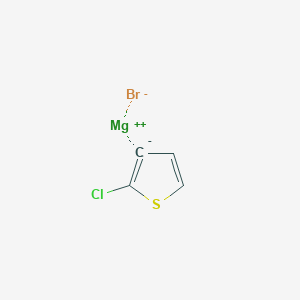 molecular formula C4H2BrClMgS B14881866 2-Chlorothiophen-3-ylmagnesium bromide, 0.50 M in Ether 