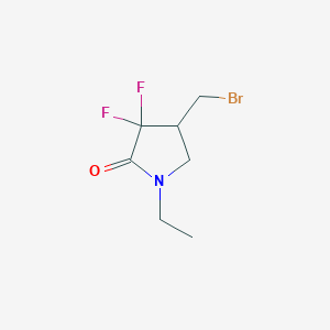 4-(Bromomethyl)-1-ethyl-3,3-difluoropyrrolidin-2-one