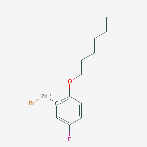 5-Fluoro-2-n-hexyloxyphenylZinc bromide