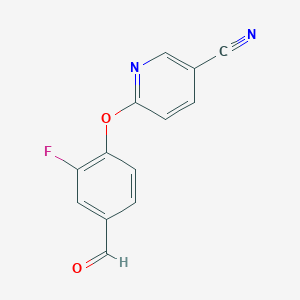 6-(2-Fluoro-4-formyl-phenoxy)-nicotinonitrile