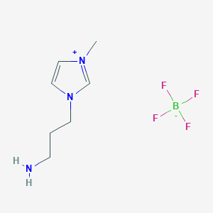 molecular formula C7H14BF4N3 B14881942 1-(3-Aminopropyl)-3-methylimidazolium tetrafluoroborate 