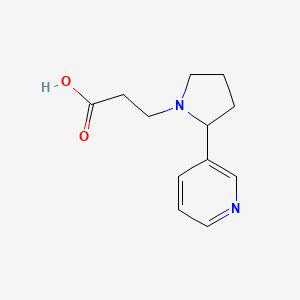 3-(2-(Pyridin-3-yl)pyrrolidin-1-yl)propanoic acid