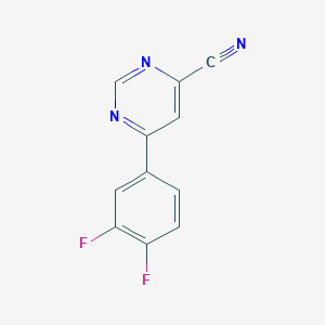 6-(3,4-Difluorophenyl)pyrimidine-4-carbonitrile