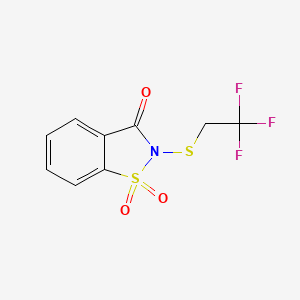 2-((2,2,2-Trifluoroethyl)thio)benzo[d]isothiazol-3(2H)-one 1,1-dioxide