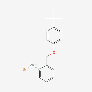 molecular formula C17H19BrOZn B14881987 2-(4-t-Butylphenoxymethyl)phenylZinc bromide 