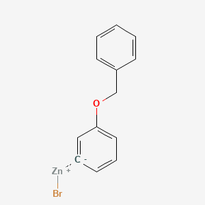 molecular formula C13H11BrOZn B14882006 3-(BenZyloxy)phenylZinc bromide 