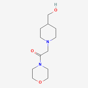 2-[4-(Hydroxymethyl)piperidin-1-yl]-1-(morpholin-4-yl)ethan-1-one