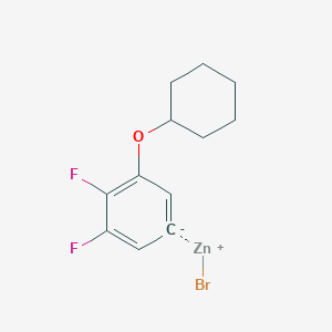 3-Cyclohexyloxy-4,5-difluorophenylZinc bromide