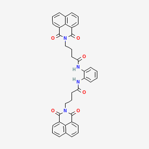 N,N'-(1,2-phenylene)bis(4-(1,3-dioxo-1H-benzo[de]isoquinolin-2(3H)-yl)butanamide)