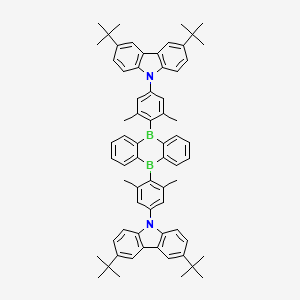 molecular formula C68H72B2N2 B14882047 Dimethylphenyl)-5,10-dihydroboranthrene 