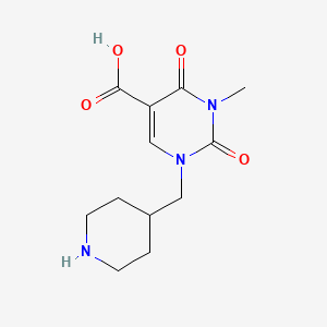 3-Methyl-2,4-dioxo-1-(piperidin-4-ylmethyl)-1,2,3,4-tetrahydropyrimidine-5-carboxylic acid