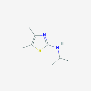 molecular formula C8H14N2S B1488205 4,5-dimethyl-N-(propan-2-yl)-1,3-thiazol-2-amine CAS No. 2505-99-9