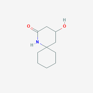 molecular formula C10H17NO2 B14882050 4-Hydroxy-1-azaspiro[5.5]undecan-2-one 