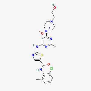 1-(6-((5-((2-Chloro-6-methylphenyl)carbamoyl)thiazol-2-yl)amino)-2-methylpyrimidin-4-yl)-4-(2-hydroxyethyl)piperazine 1-oxide